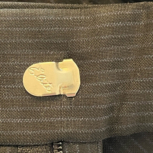 Elite navy blue pinstriped men’s dress pants - Picture 4 of 8